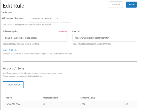 Metadata for Article ID 1234