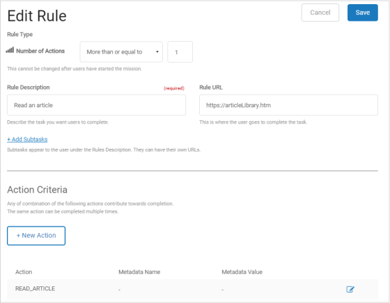 Generic metadata example