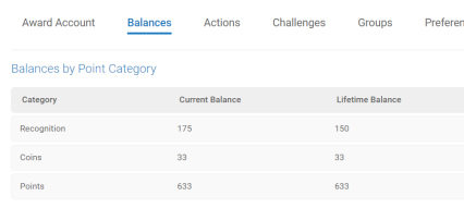 Balances Tab With Award Account