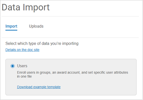 Data Import