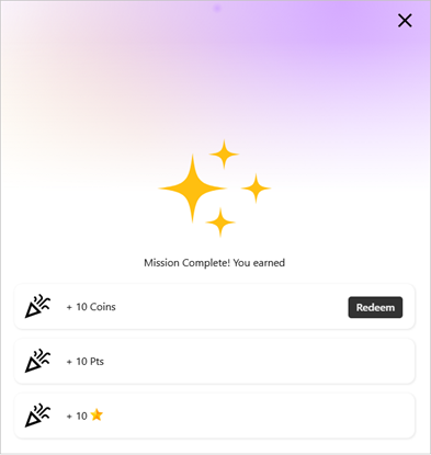 Earned Rewards Example