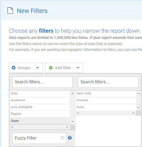 Report Filter Example