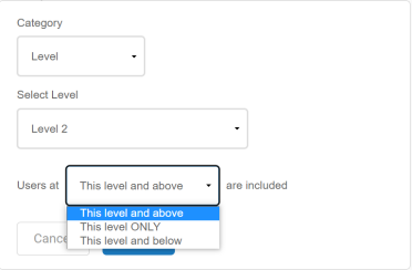 Level Prerequisite Menu