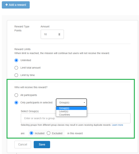 Rewards Tile With Segmented Rewards