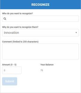 Recognition Form View