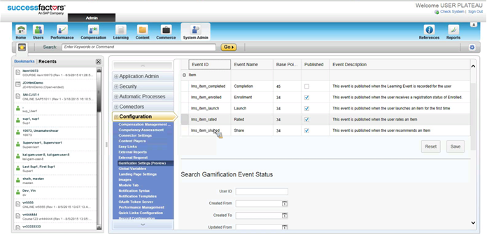 SAP SuccessFactors Learning Action Setup