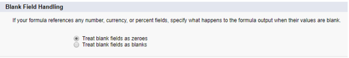 Salesforce Field Handling Setting