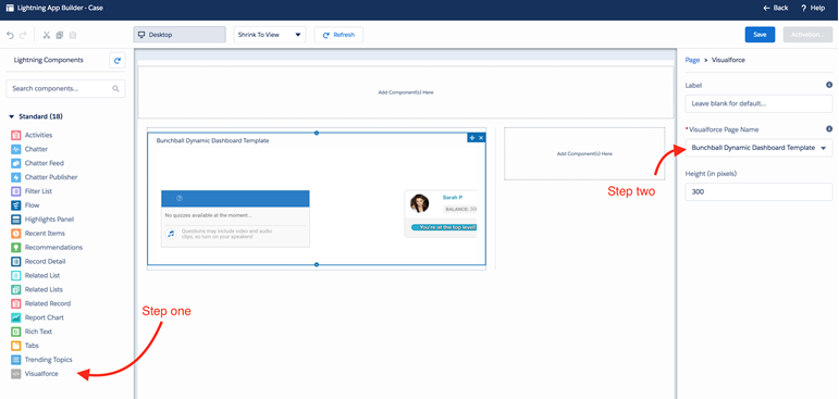 Salesforce Lightning Page Setup